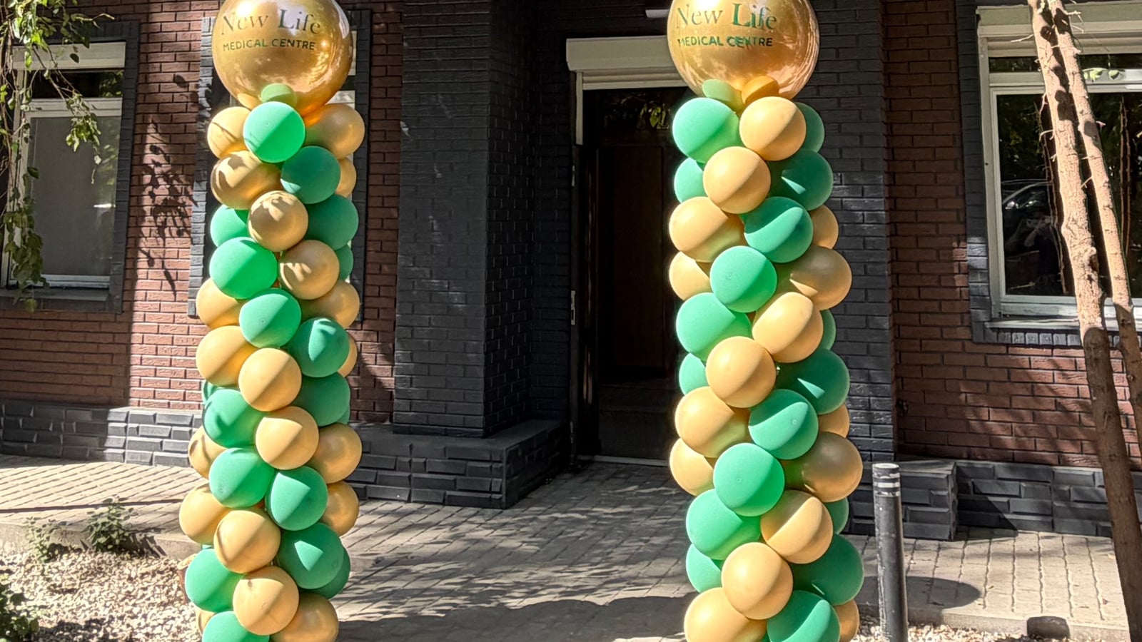 Вход в клинику New Life Medical Centre в день открытия